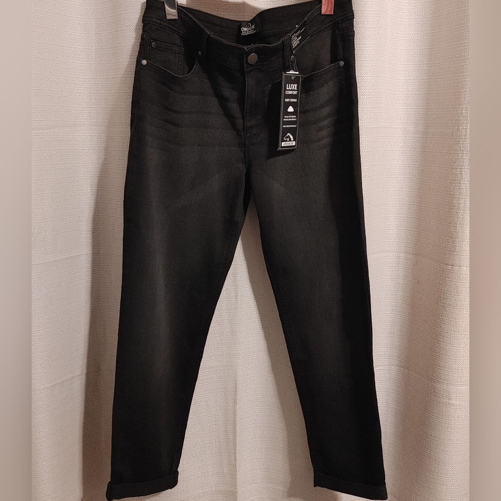 (4/$20) Jordache Women's Black Jeans Slim Boyfriend Size 8, New With Tags